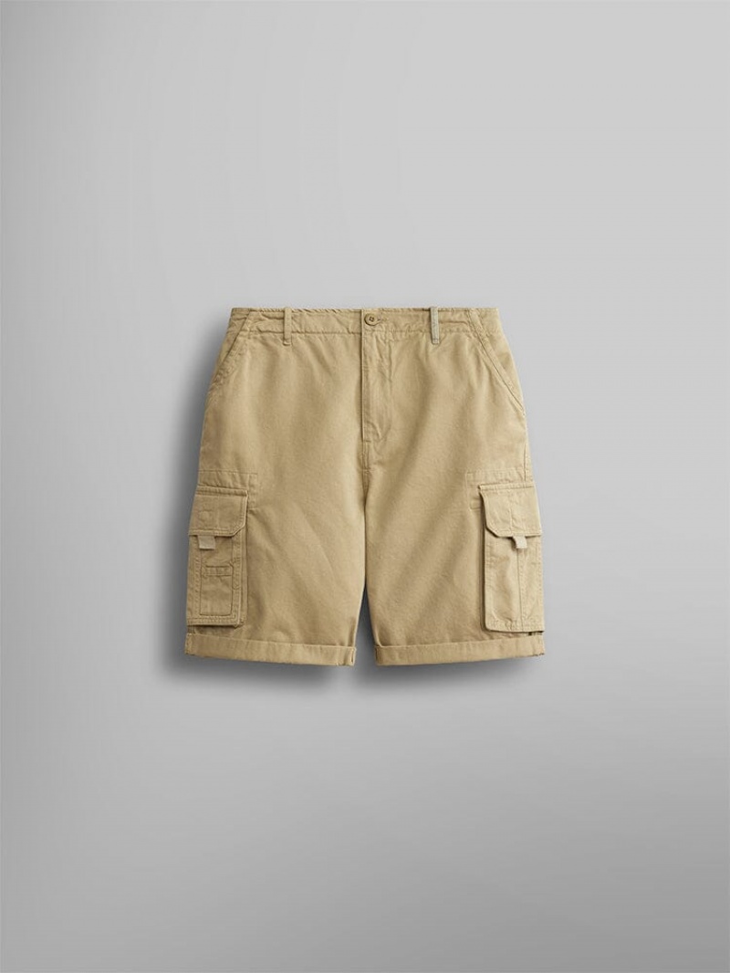 Short Alpha Industries Crew Hombre Kaki | 948251-QHX