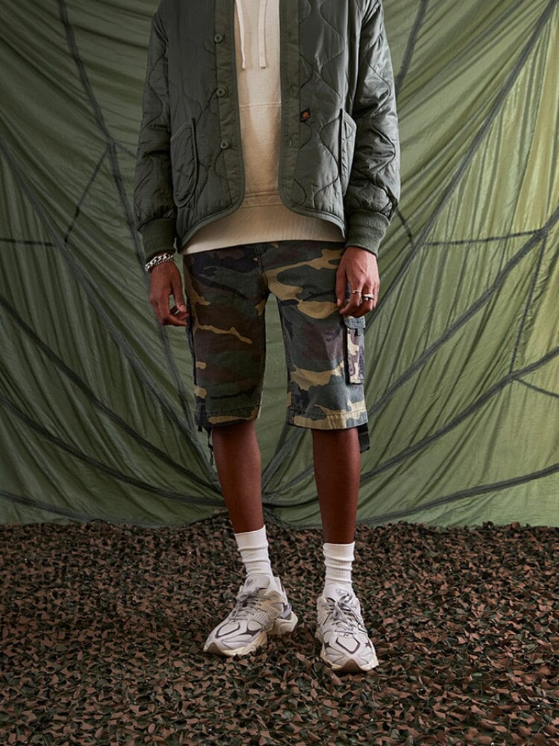 Short Alpha Industries Jet Hombre Camuflados | 047956-DHY