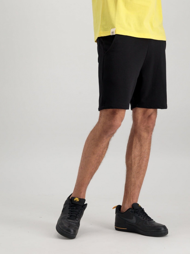 Short Alpha Industries Organic Jogger Hombre Negros | 620538-SJK