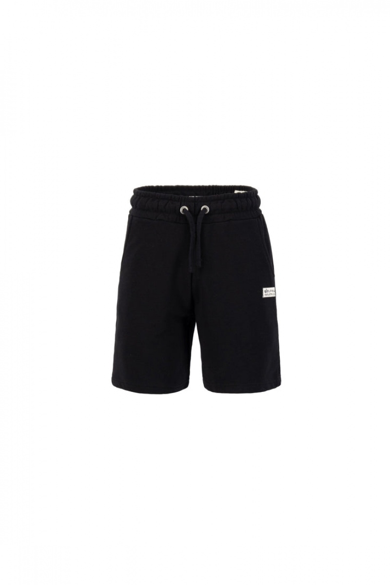 Short Alpha Industries Organic Jogger Hombre Negros | 620538-SJK