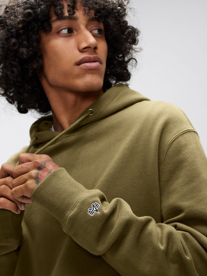 Sudadera con Capucha Alpha Industries Alpha Hombre Verde Oliva | 215379-FLE