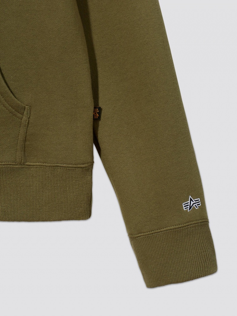 Sudadera con Capucha Alpha Industries Alpha Hombre Verde Oliva | 215379-FLE