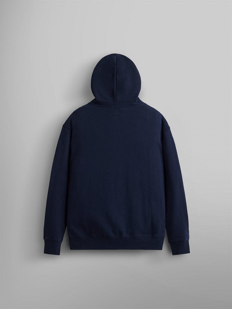 Sudadera con Capucha Alpha Industries Essential Hombre Azules | 495712-VKT