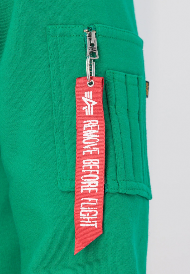 Sudadera con Capucha Alpha Industries Recycled Label Hombre Verdes Verdes | 692185-MTU